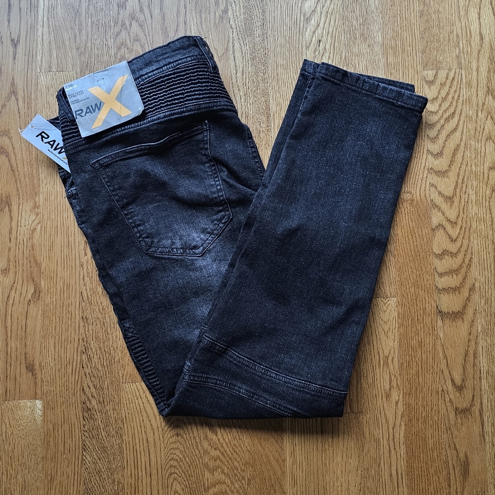 RawX 718 Mens 40x30 Jeans Black Wash $68